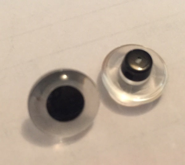 King Cole 12mm Clear Toy Eyes - 1 Pair