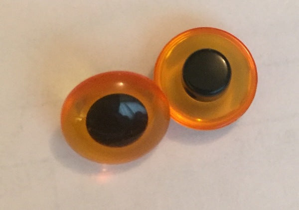 King Cole 12mm Amber Toy Eyes - 1 Pair