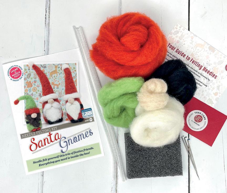 Santa Gnomes Needle Felting Craft Kit - The Crafty Kit Company