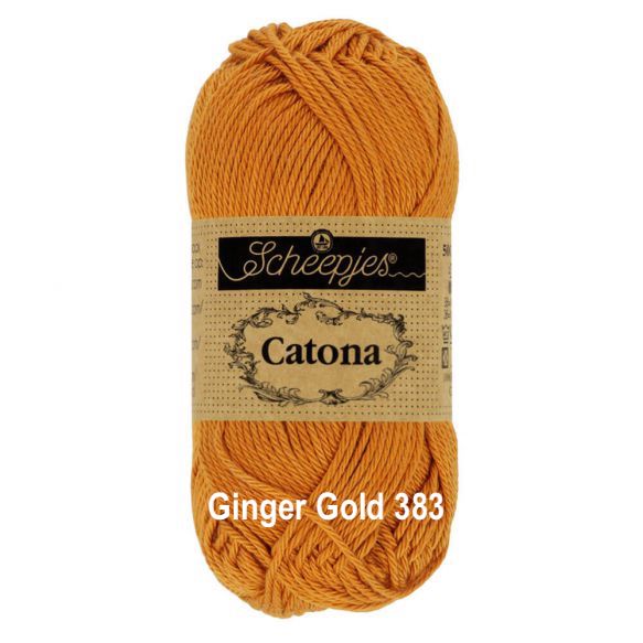 Scheepjes Catona 4 Ply Cotton - 25g - Ginger Gold 383