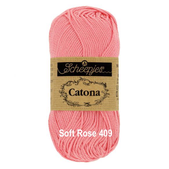 Scheepjes Catona 4 Ply Cotton - 25g - Soft Rose 409