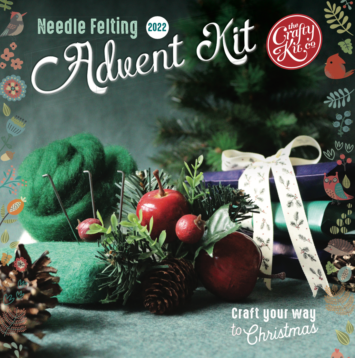 The Crafty Kit Company - 2022 Needle Felting Advent Calendar