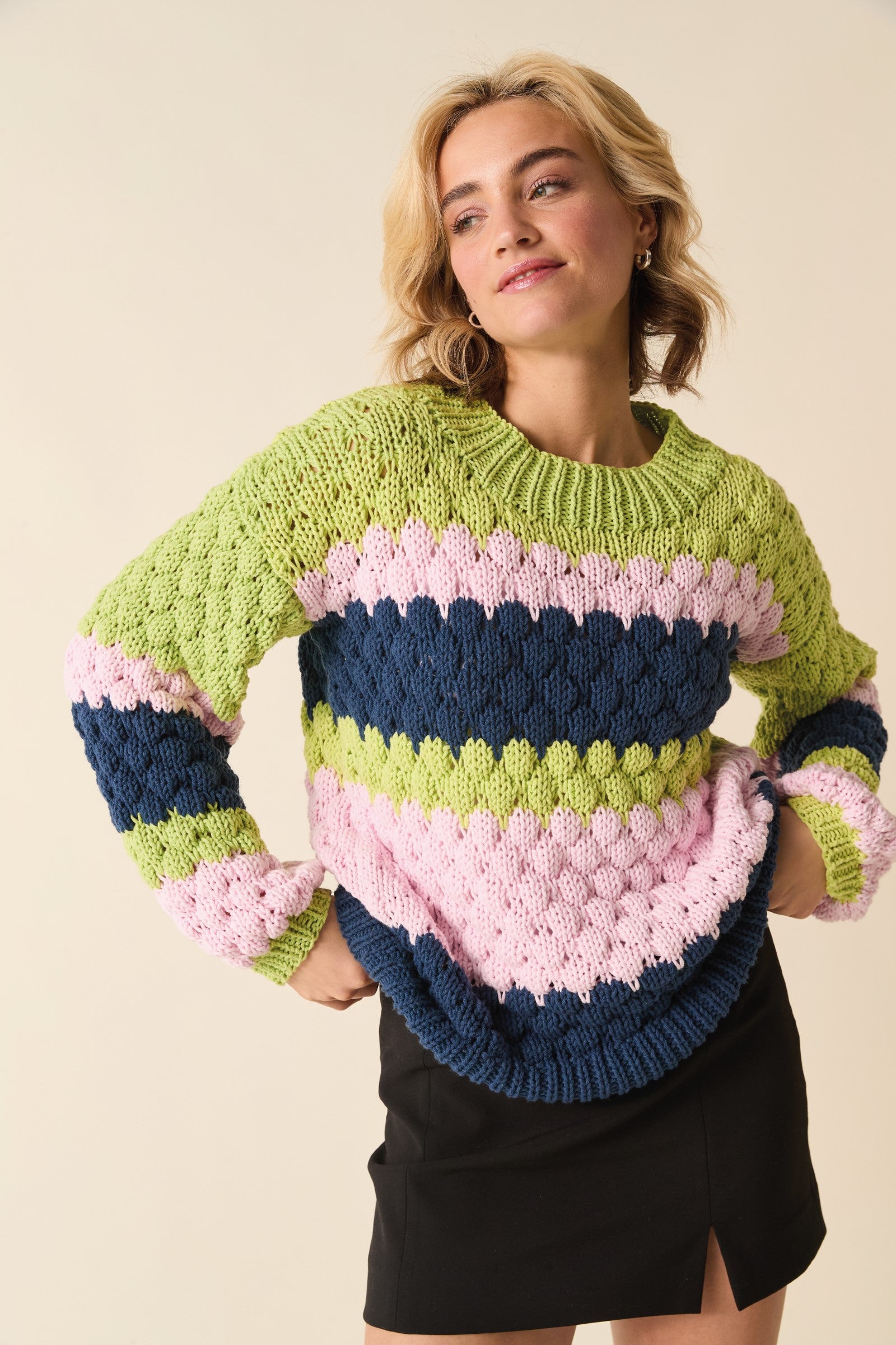 Sirdar Pattern 10872 Stripes But Better Sweater in Stories Chunky