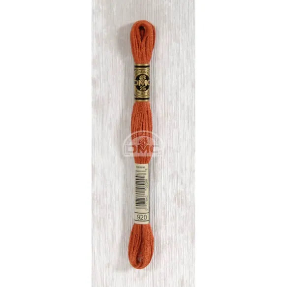 DMC Mouliné Stranded Cotton Embroidery Thread (Shades 918 - 3713) 117MC-