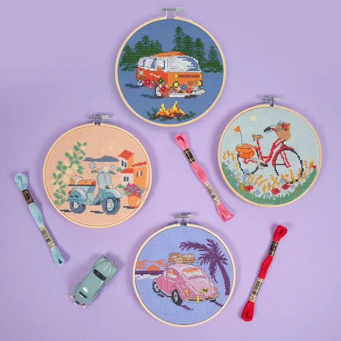 DMC Cross Stitch Kit Orange Bus