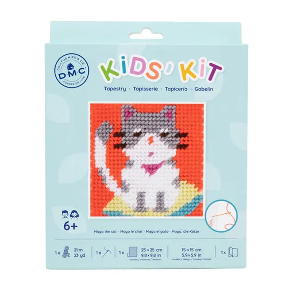 DMC Kids Kit Tapestry kit Maya the Cat