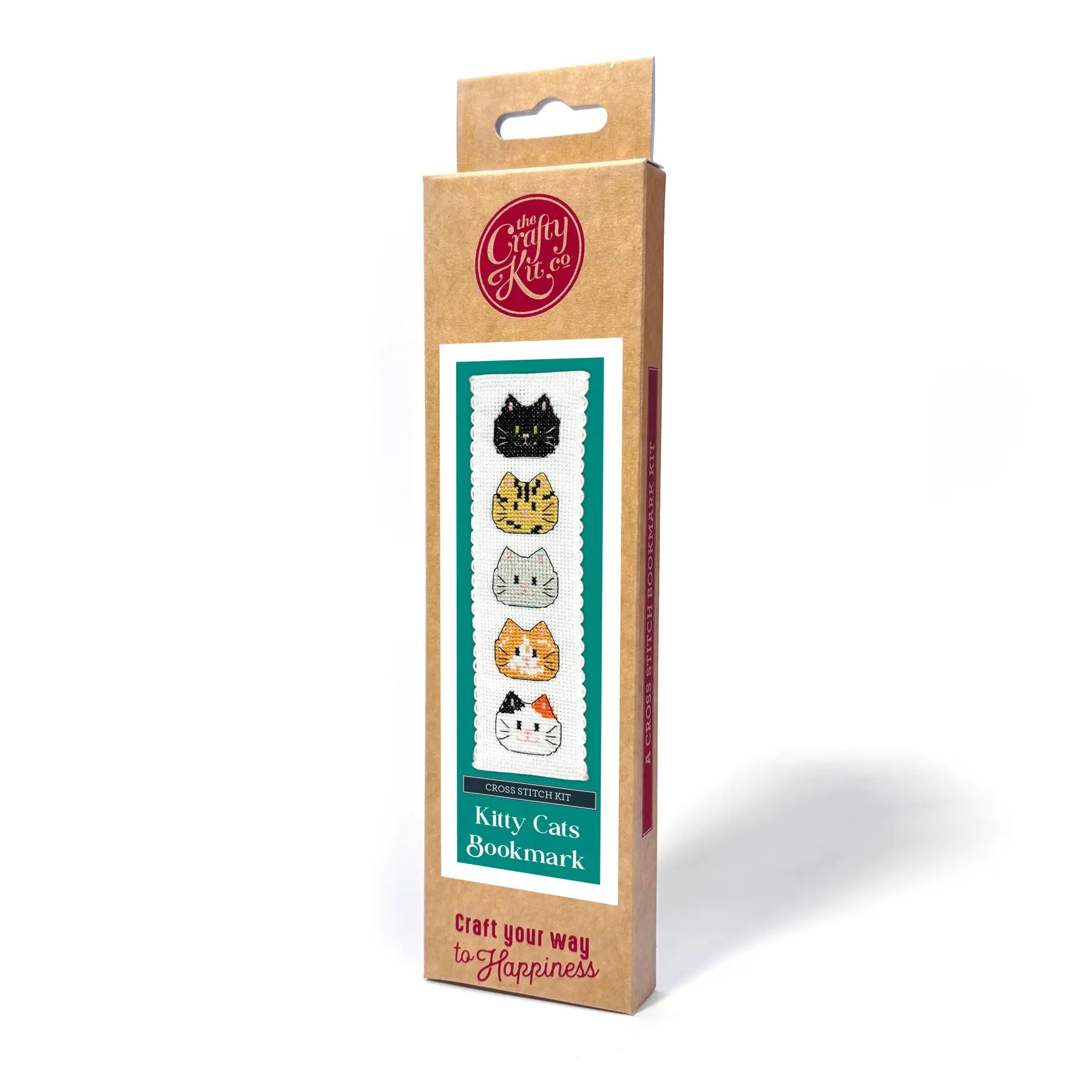 The Crafty Kit Company - Kitty Cats Cross Stitch Bookmark Kit