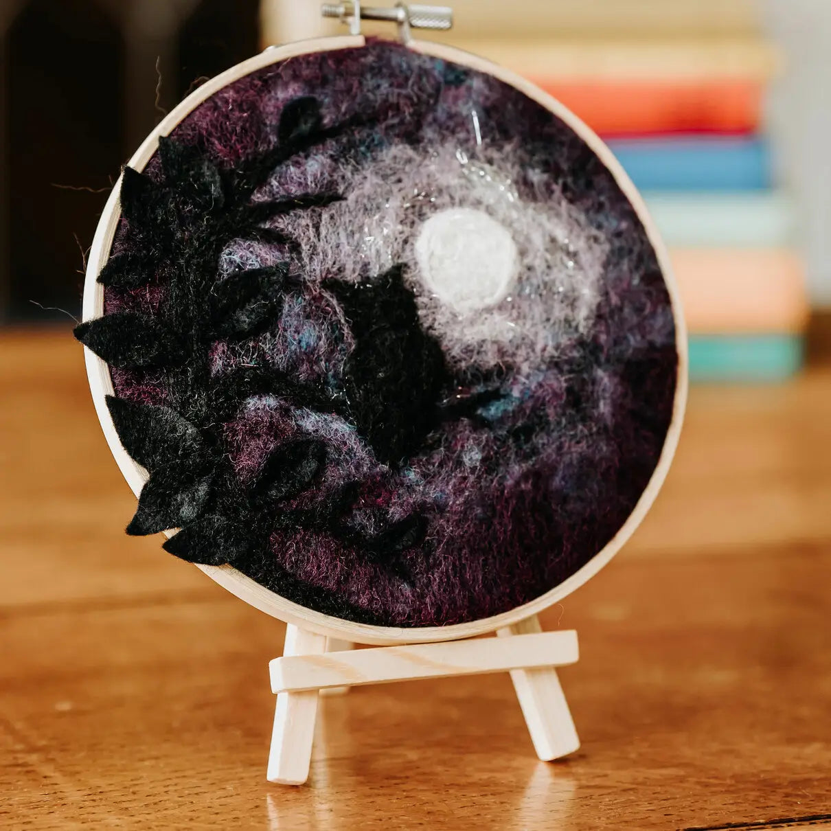 The Crafty Kit Company - Wise Old Owl in a Hoop Needle Felting Craft Kit