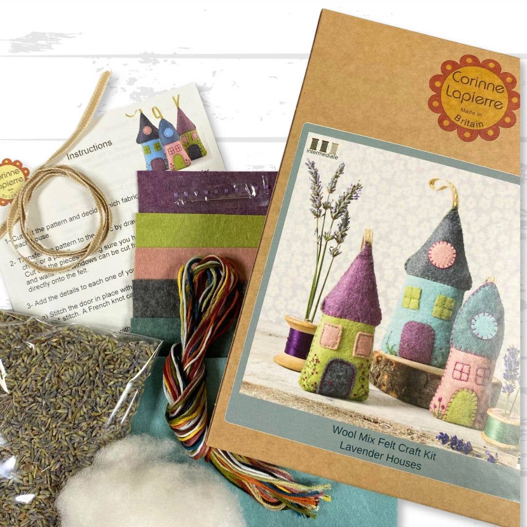 Corinne Lapierre - Lavender Houses Felt Craft Kit