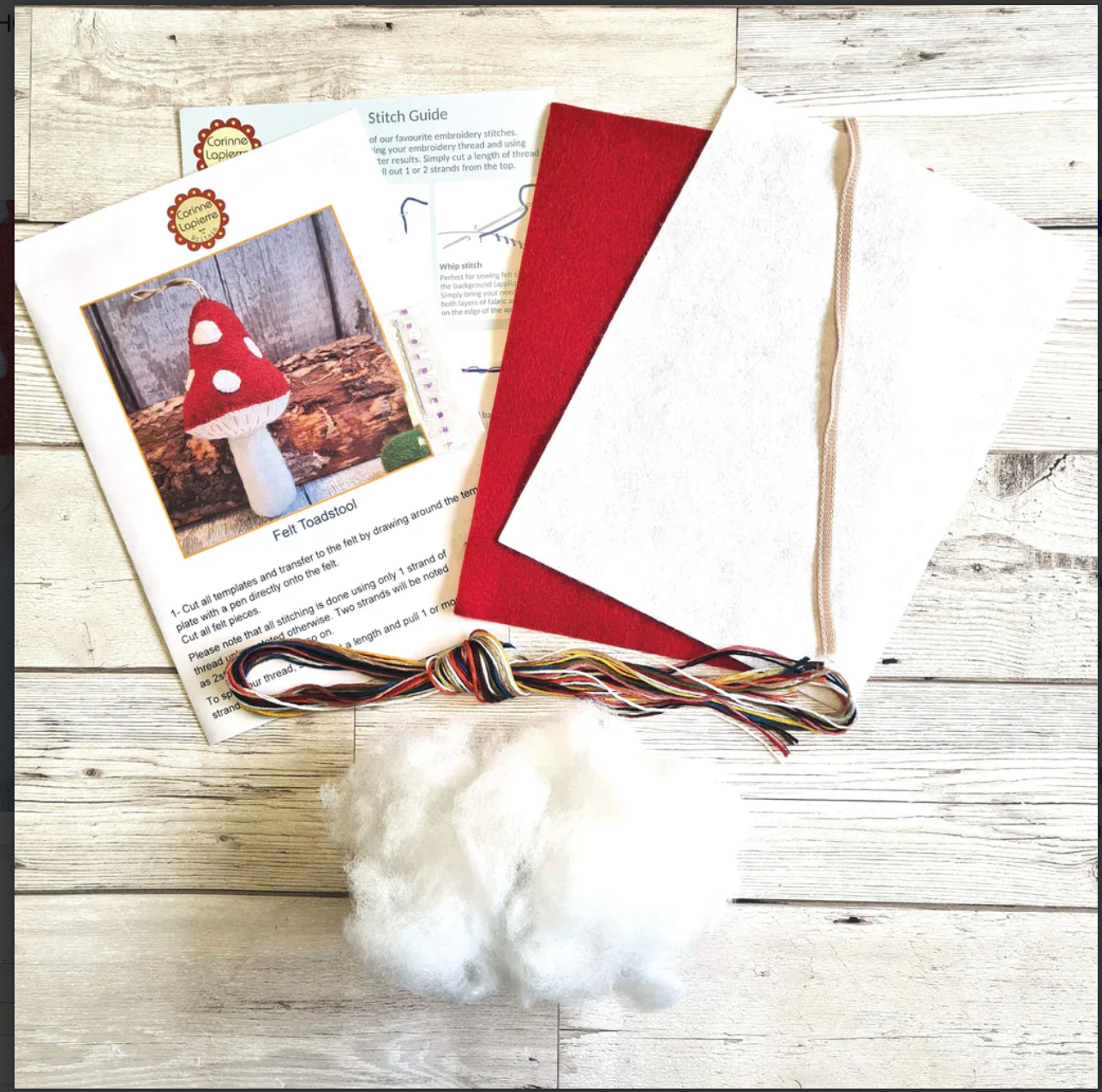 Corinne Lappiere - Toadstool Felt Craft Mini Kit