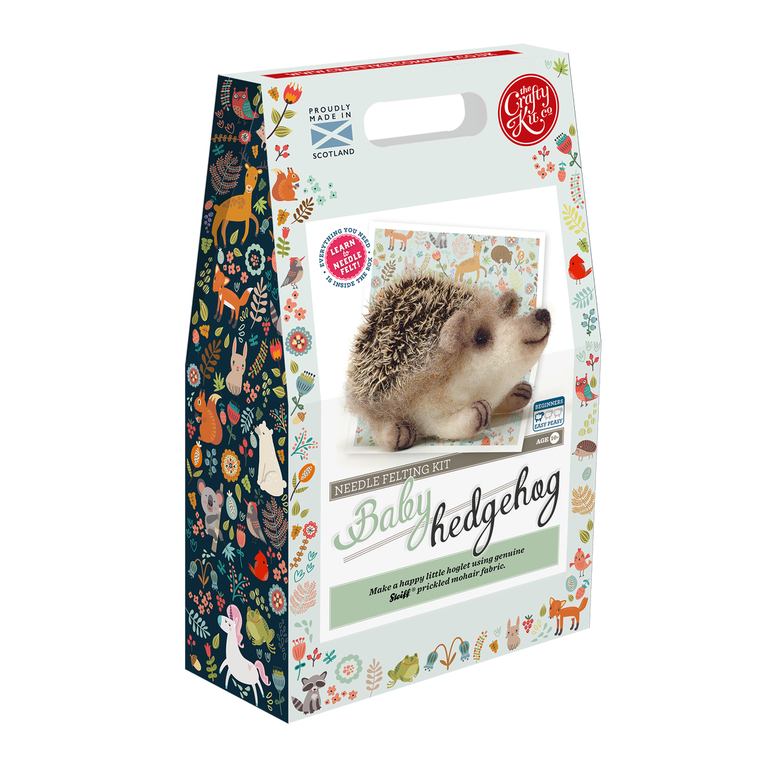 The Crafty Kit Company - Baby Hedgehog Needle Felting Kit