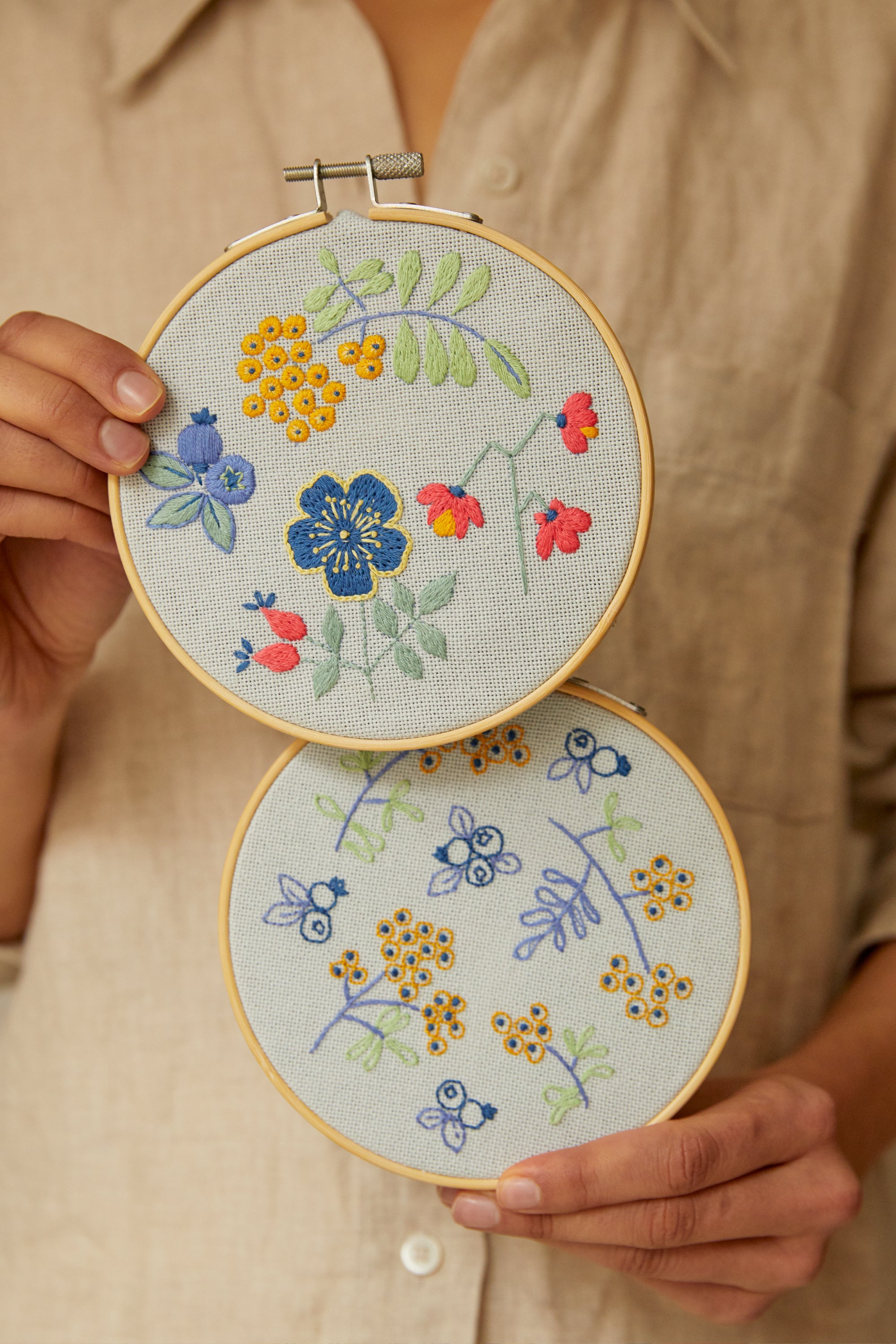 DMC Mindful Making - The Forest Fruits Embroidery Duo Kit