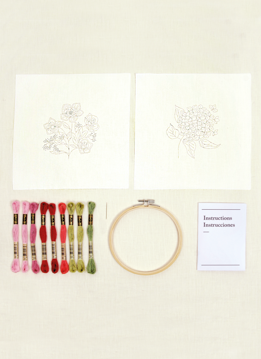 DMC Mindful Making - The Blissful Blooms Embroidery Duo Kit