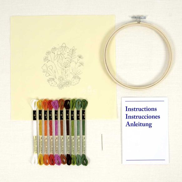 DMC Embroidery Kit - Mediterranean Garden