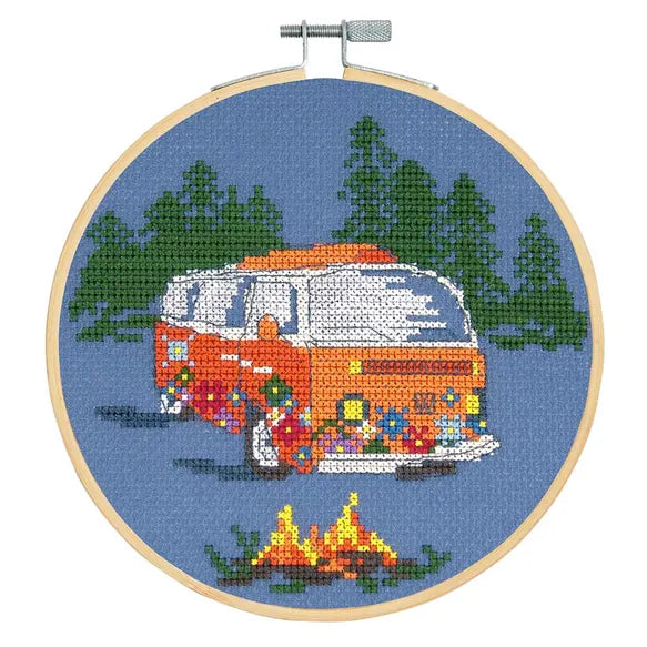 DMC Cross Stitch Kit Orange Bus