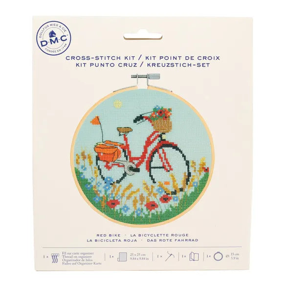 DMC Cross Stitch Kit Red Bicycle