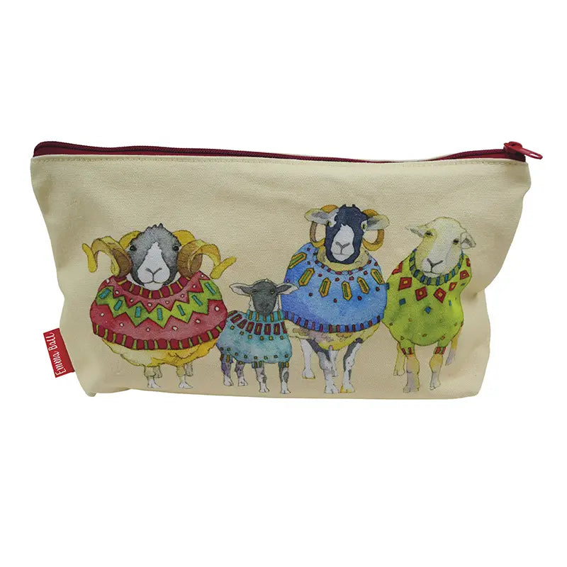 Emma Ball - Sheep in Sweaters Zipped Pouch