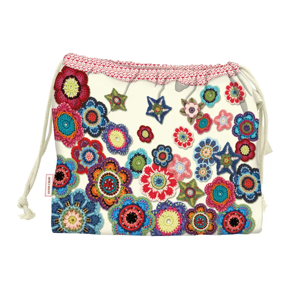 Emma Ball - Janie Crow Crochet Motifs Drawstring Bag