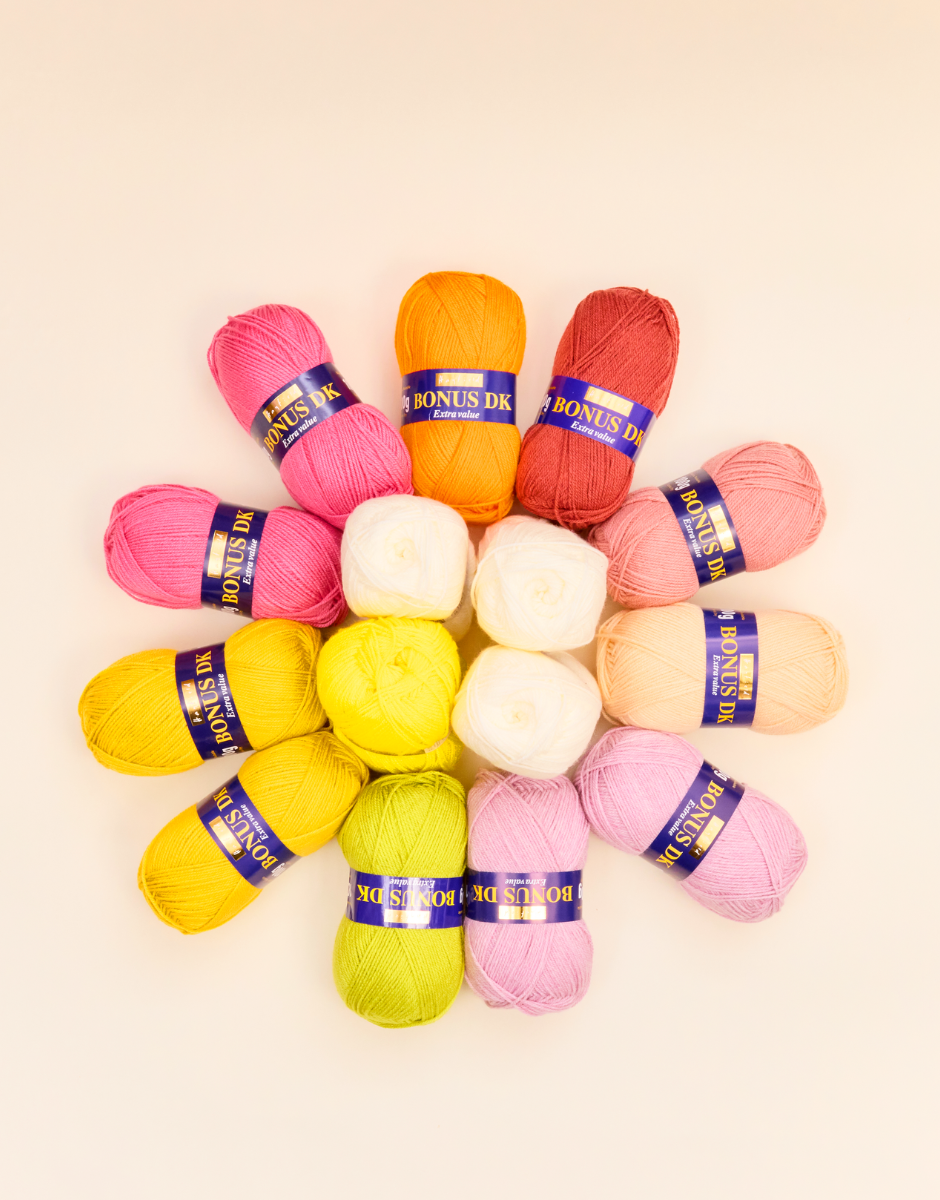 Sirdar Hearts & Flowers Spring 2025 CAL (crochet along) yarn pack