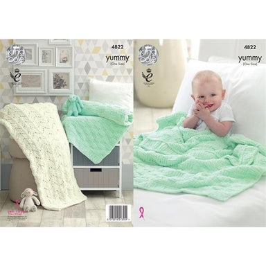 King Cole Pattern 4822 Blankets in Yummy Chunky