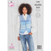 King Cole Pattern 5698 V Neck Cardigan & Waistcoat in Fjord DK