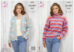 King Cole Pattern 6094 Sweater & Jacket in Bramble DK