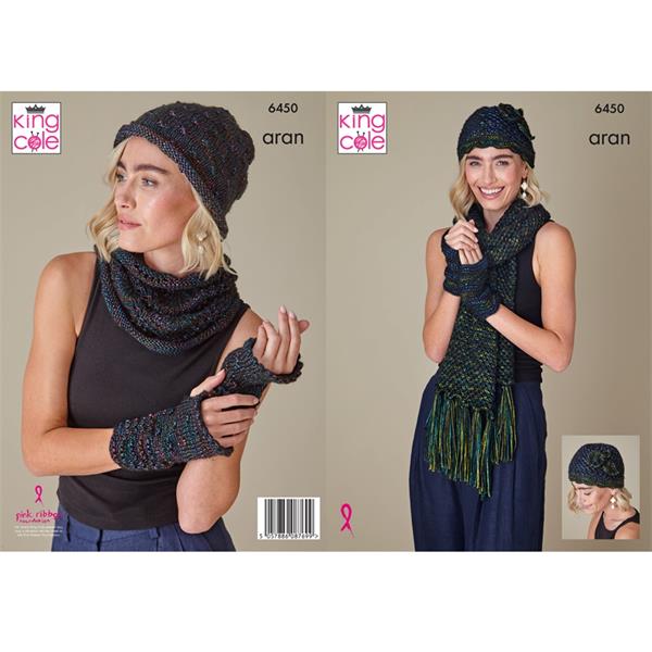 King Cole Pattern 6450 Accessories in Firefly Aran