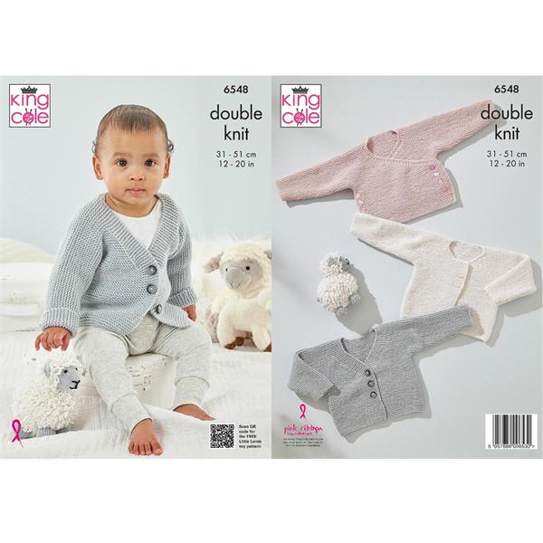 King Cole Pattern 6548 Cardigans in DK