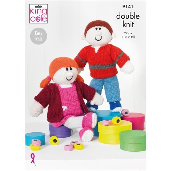 King Cole Pattern 9141 Rag Dolls in DK