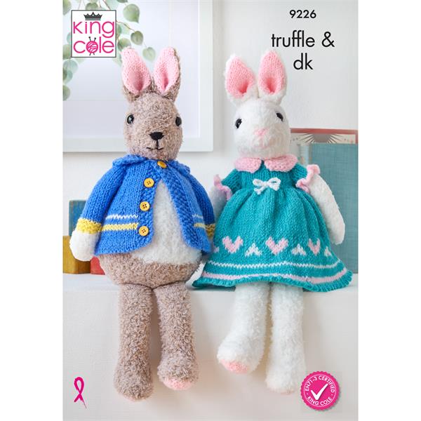 King Cole Pattern 9226 Bunnies in Truffle & dk