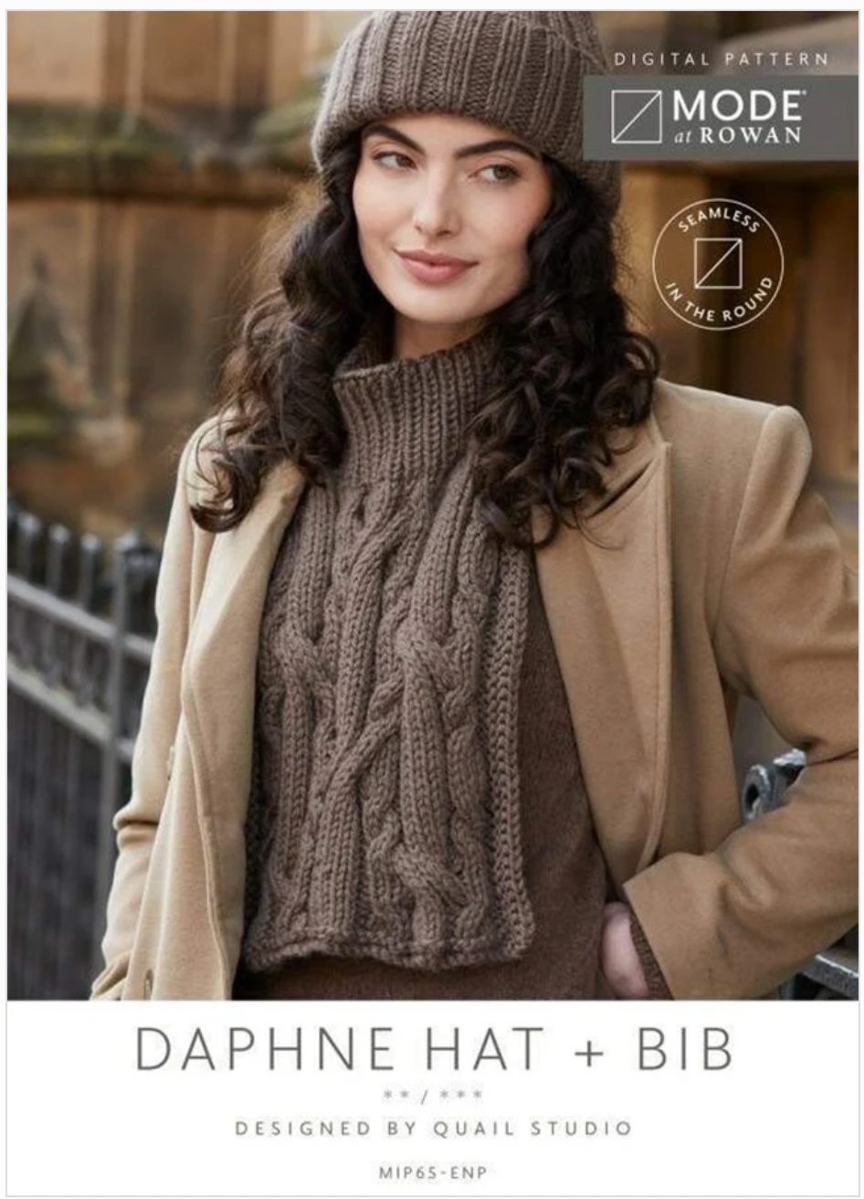 MODE at Rowan Pattern MIP65 - Daphne Hat & Bib in Chunky Wool by Quail Studio