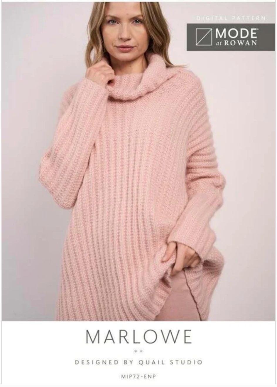 MODE at Rowan Pattern MIP72 - Marlowe Sweater in Softest Alpaca by Quail Studio