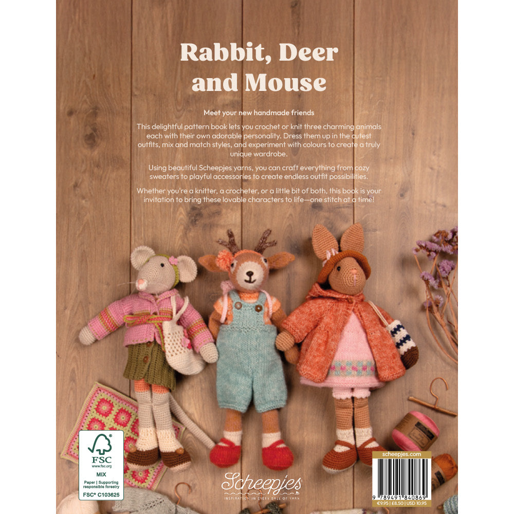 Scheepjes Rabbit, Deer & Mouse Crochet Book