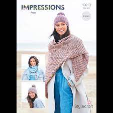 Stylecraft Pattern 10013 Accessories in Impressions Aran