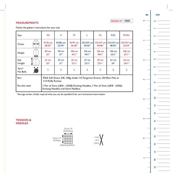 Sirdar Pattern 10885 Lofty Layer Vest in Soft Down DK