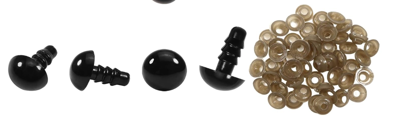 Animal Safety Eyes - 9mm - Black (Price per Pair)