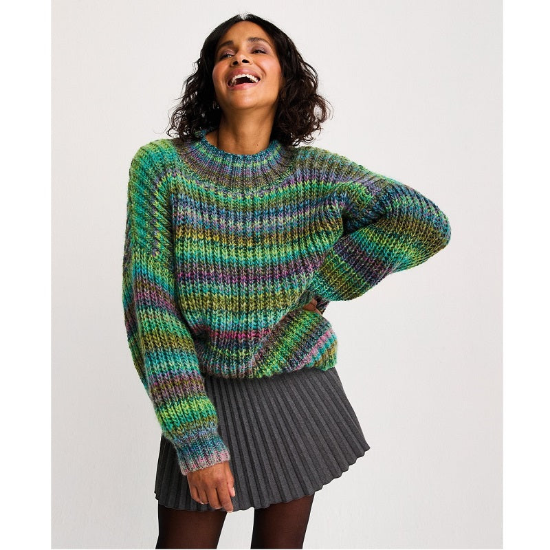 Sirdar Pattern 10800 Semi-Precious Sweater in Jewelspun Chunky