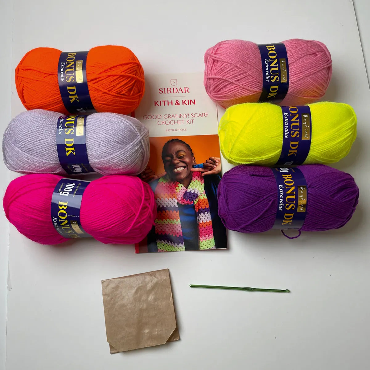 Sirdar "Kith & Kin" Good Granny Scarf Crochet Kit