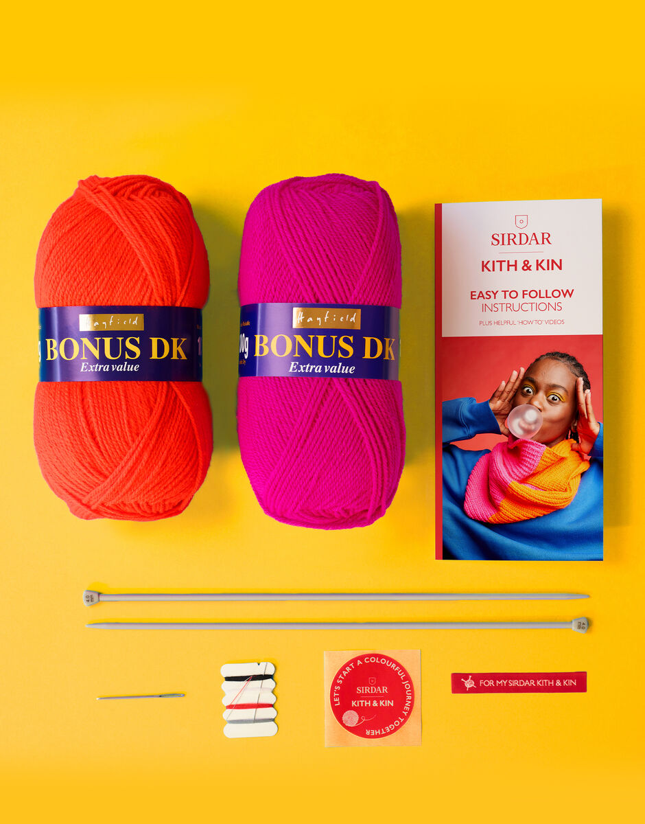Sirdar "Kith & Kin" As Seen in Snood Knitting Kit