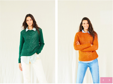 Stylecraft Pattern 10017 Ladies Jumpers in Grace Aran