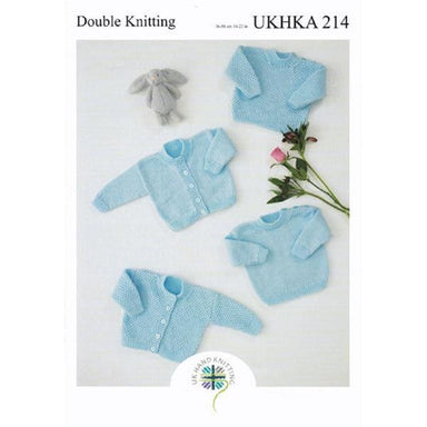 UKHKA Pattern 214 Sweaters & Cardigans in DK