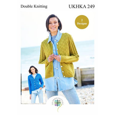 UKHKA Pattern 249 Cardigans in Double Knitting