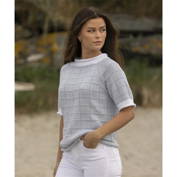 Viking Garn Pattern 2423-03 Angelin T-Shirt in Linus (Linen/Cotton DK)