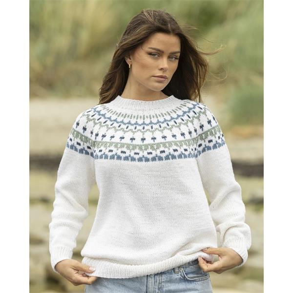 Viking Garn Pattern 2423-06 Nelie Sweater in Linus (Linen/Cotton DK)