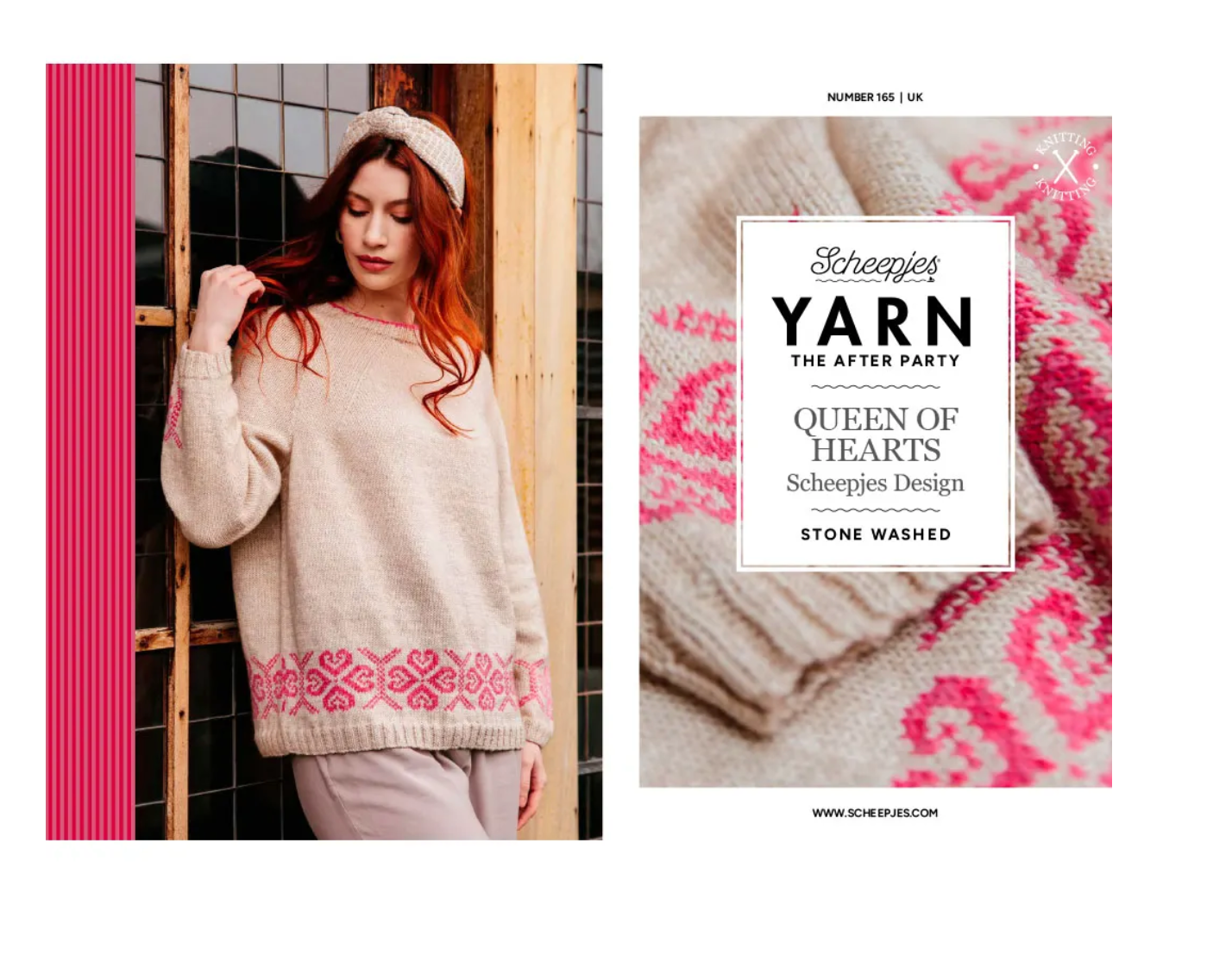 YARN The After Party Pattern no.165 Queen of Hearts Sweater