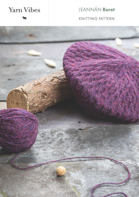Yarn Vibes - Leannán 4-ply Beret Knitting Pattern Booklet