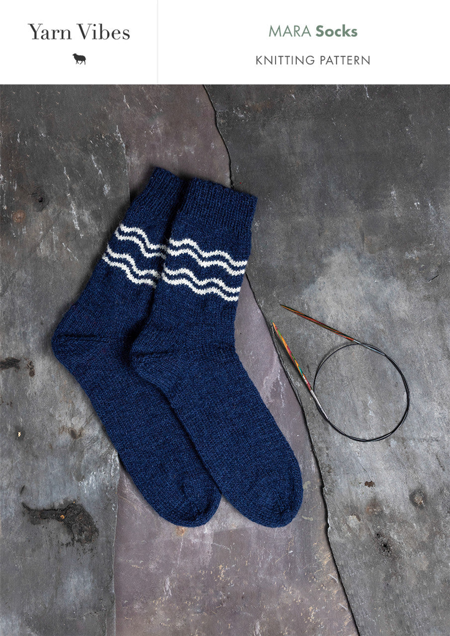 Yarn Vibes - Mara Socks 4ply Knitting Pattern Booklet