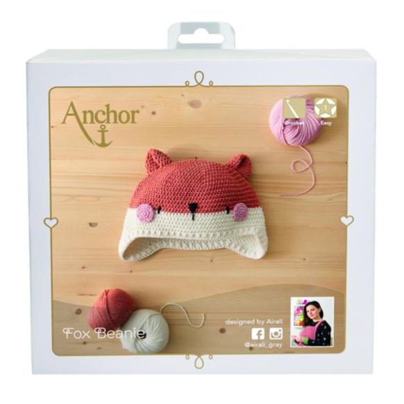 Anchor Fox Bonnet Crochet Kit