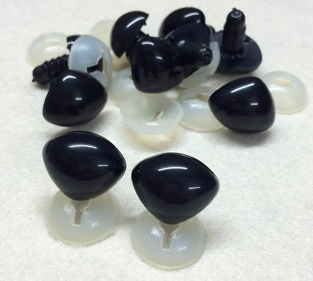 Black Triangle Safety Noses - 24mm x 18mm
