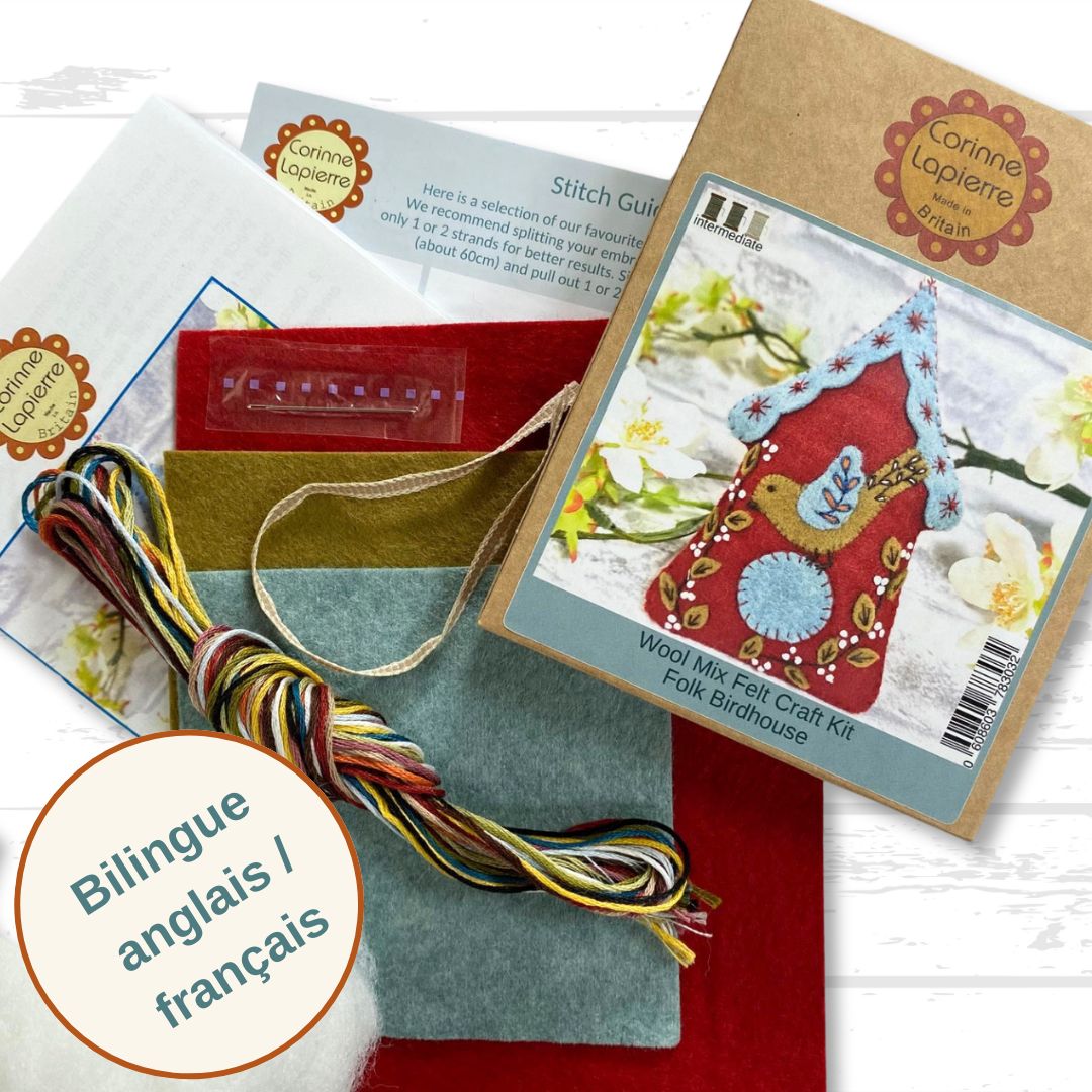 Corinne Lapierre - Folk Birdhouse Felt Craft Mini Kit